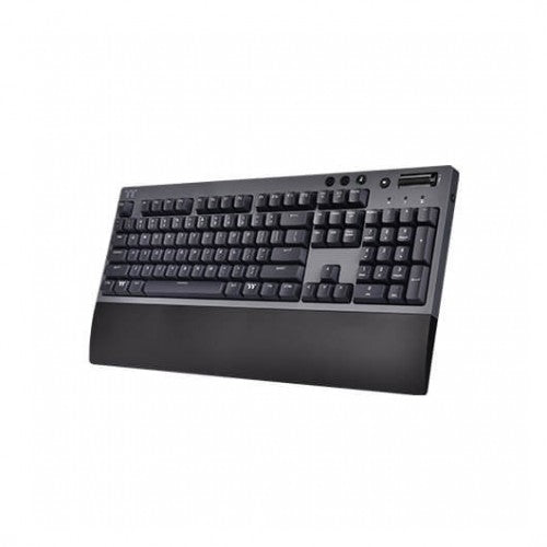 Teclado mecanico inalambrico thermaltake w1 gaming bluetooth -  reposamuñecas -  cherry red