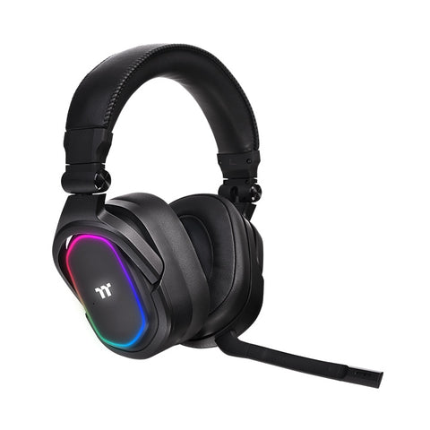 Auriculares thermaltake argent h5 rgb gaming negro 50mm -  supraural -  jack 3.5mm -  usb -  multiplataforma