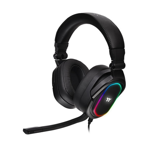 Auriculares thermaltake argent h5 rgb gaming negro 50mm -  supraural -  jack 3.5mm -  usb -  multiplataforma