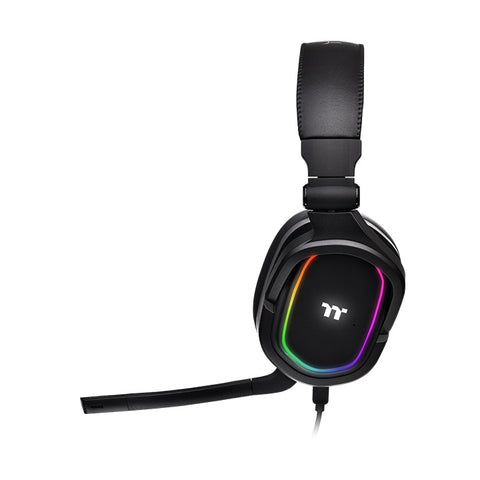 Auriculares thermaltake argent h5 rgb gaming negro 50mm -  supraural -  jack 3.5mm -  usb -  multiplataforma