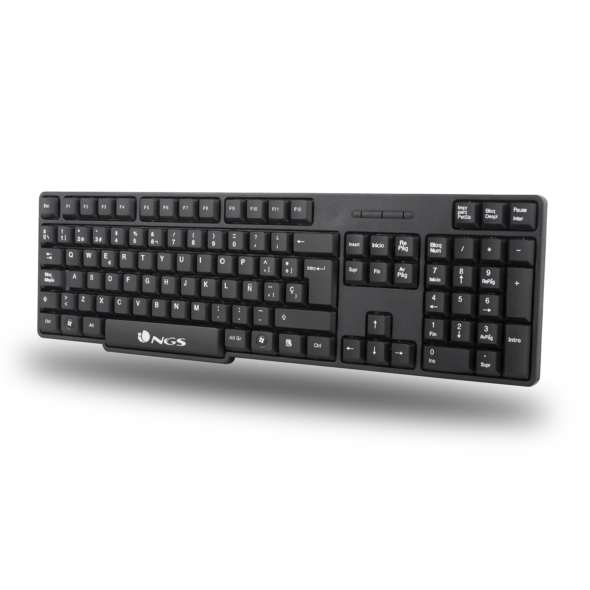 Kit teclado + mouse raton ngs euphoria kit wireless inalambrico