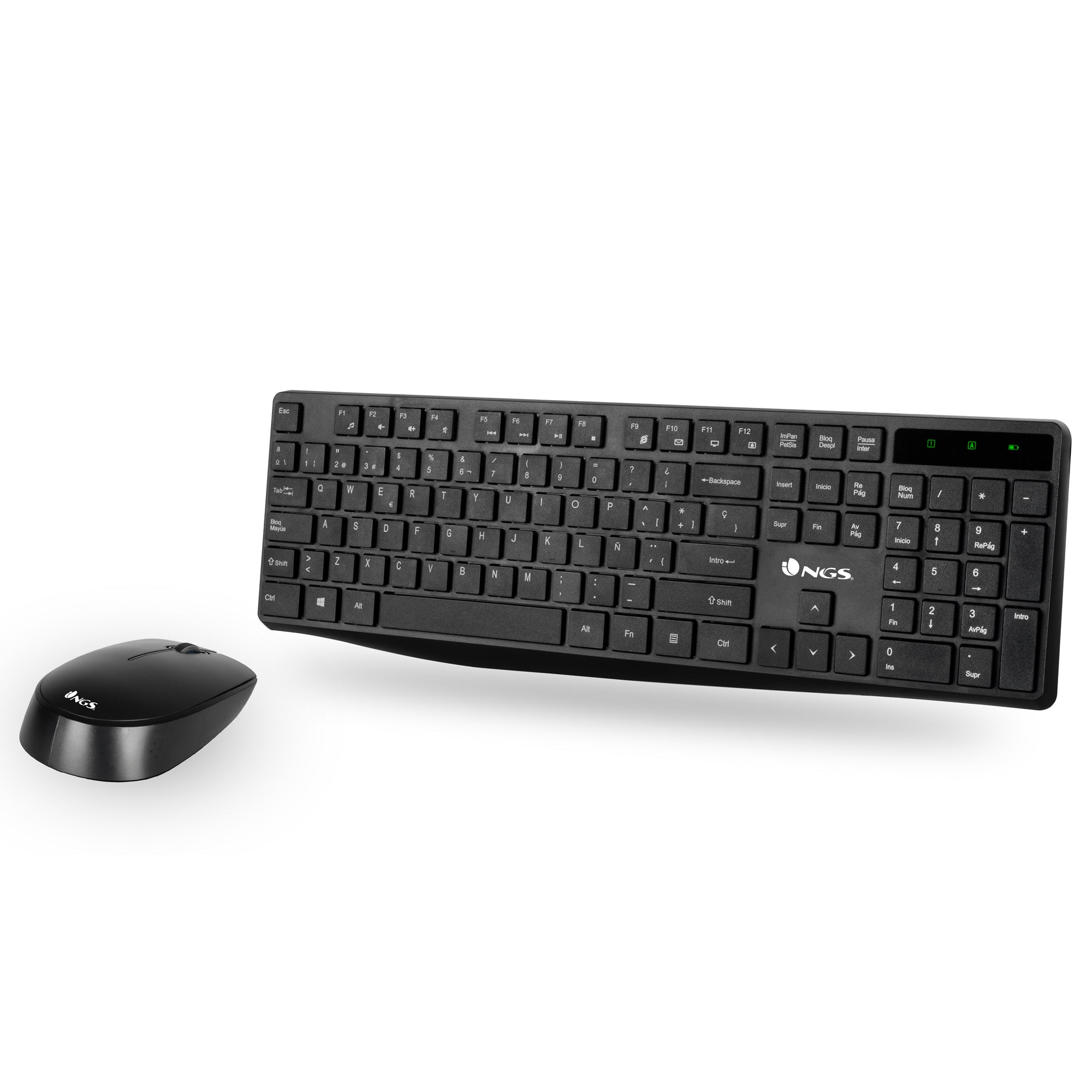 Kit teclado + mouse raton ngs allure kit wireless inalambrico