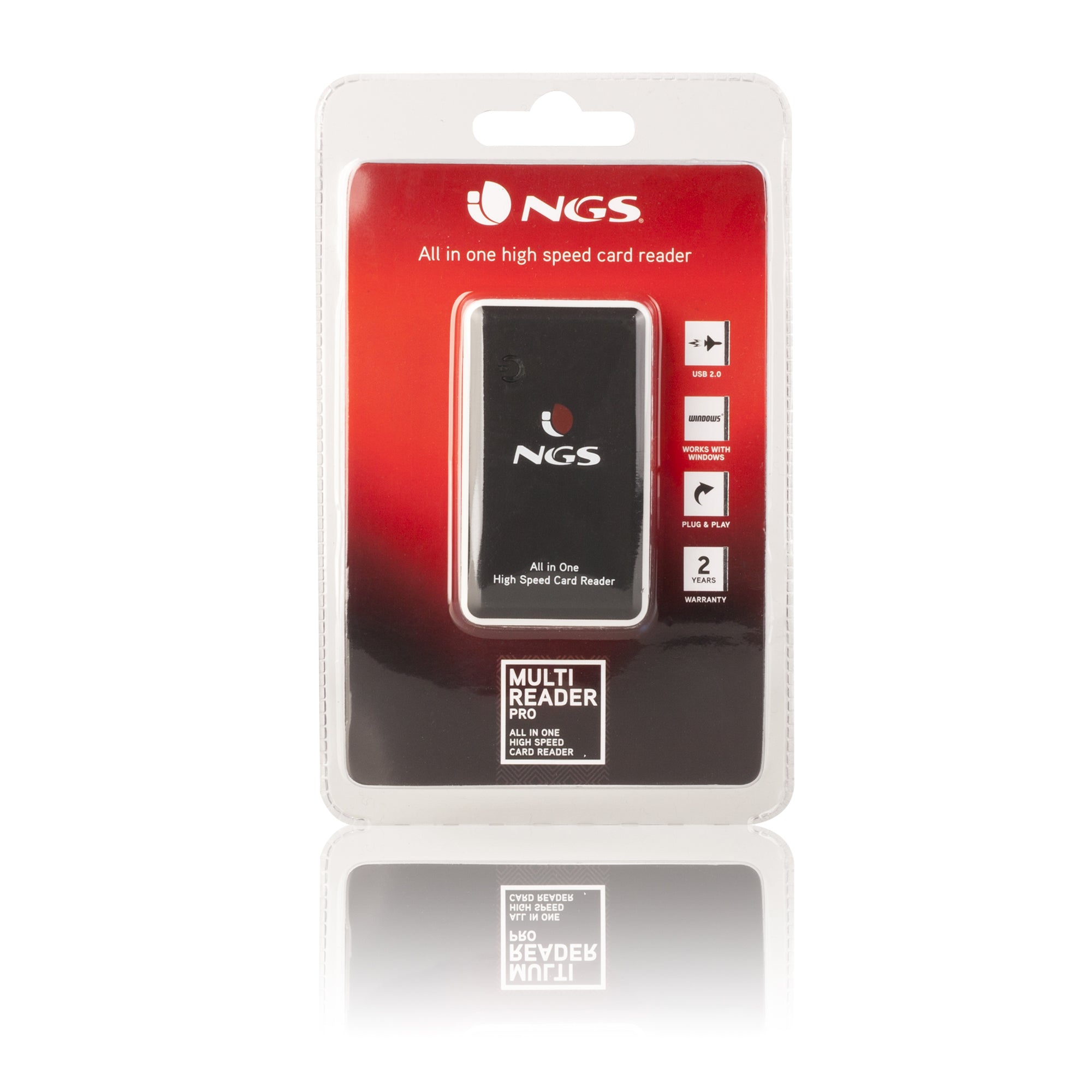 Lector de tarjetas ngs multireader pro usb 2.0