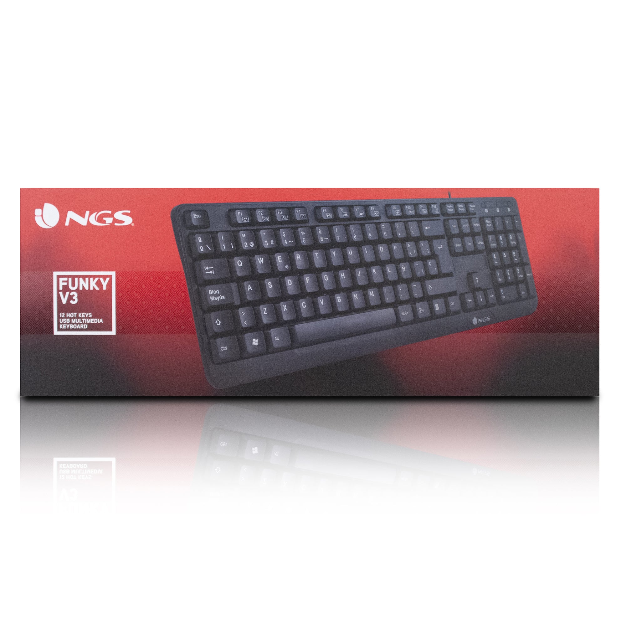 Teclado con cable ngs funky v3 usb