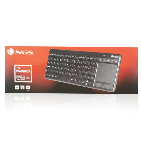 Teclado inalambrico ngs tv warrior con touchpad