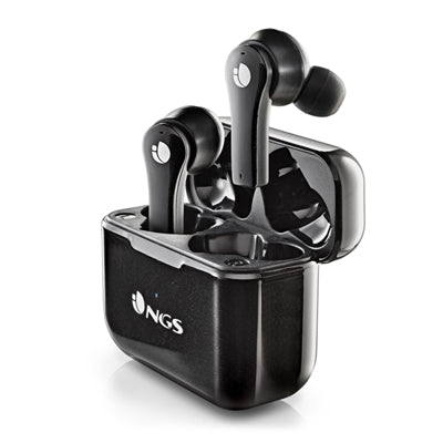 Auriculares inalambricos ngs artica bloom black bluetooth 5.1 + estuche de carga