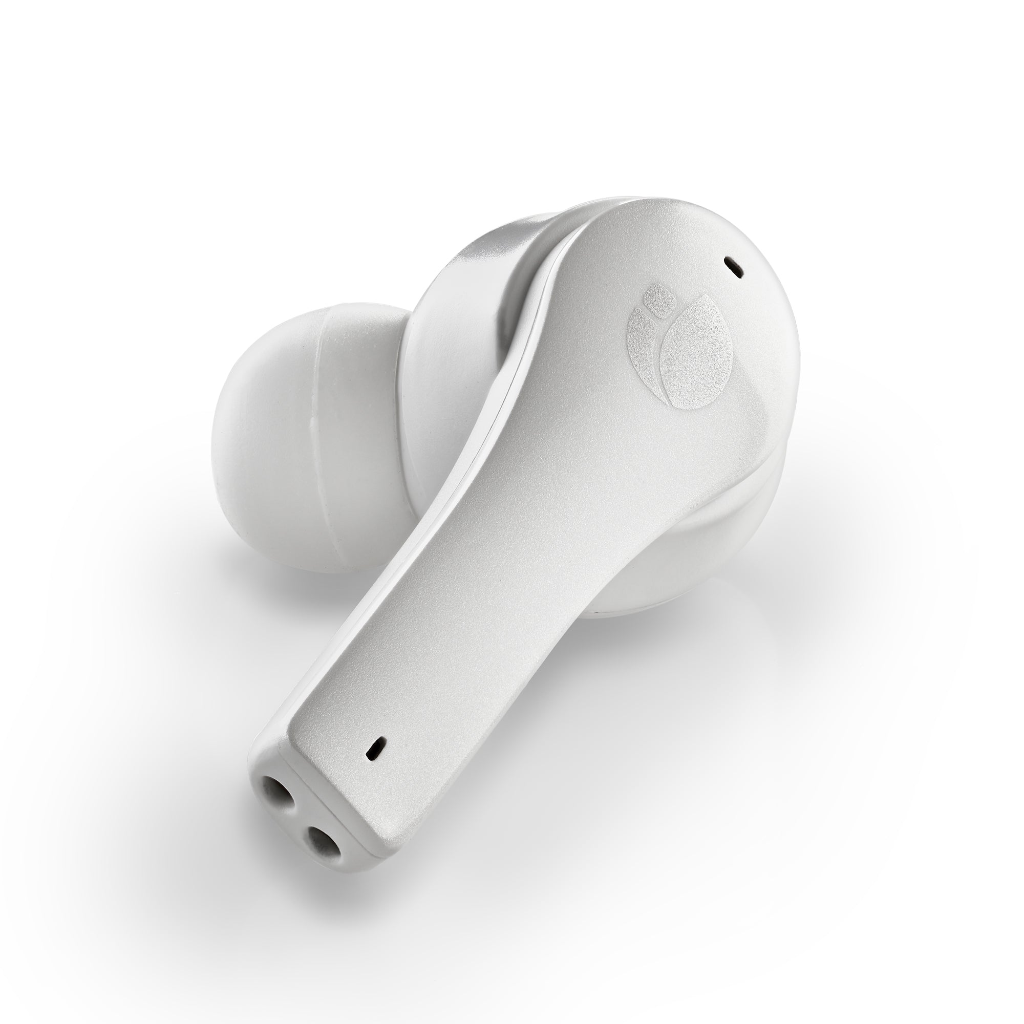 Auriculares inalambricos ngs artica bloom white bluetooth 5.1 + estuche de carga - blanco