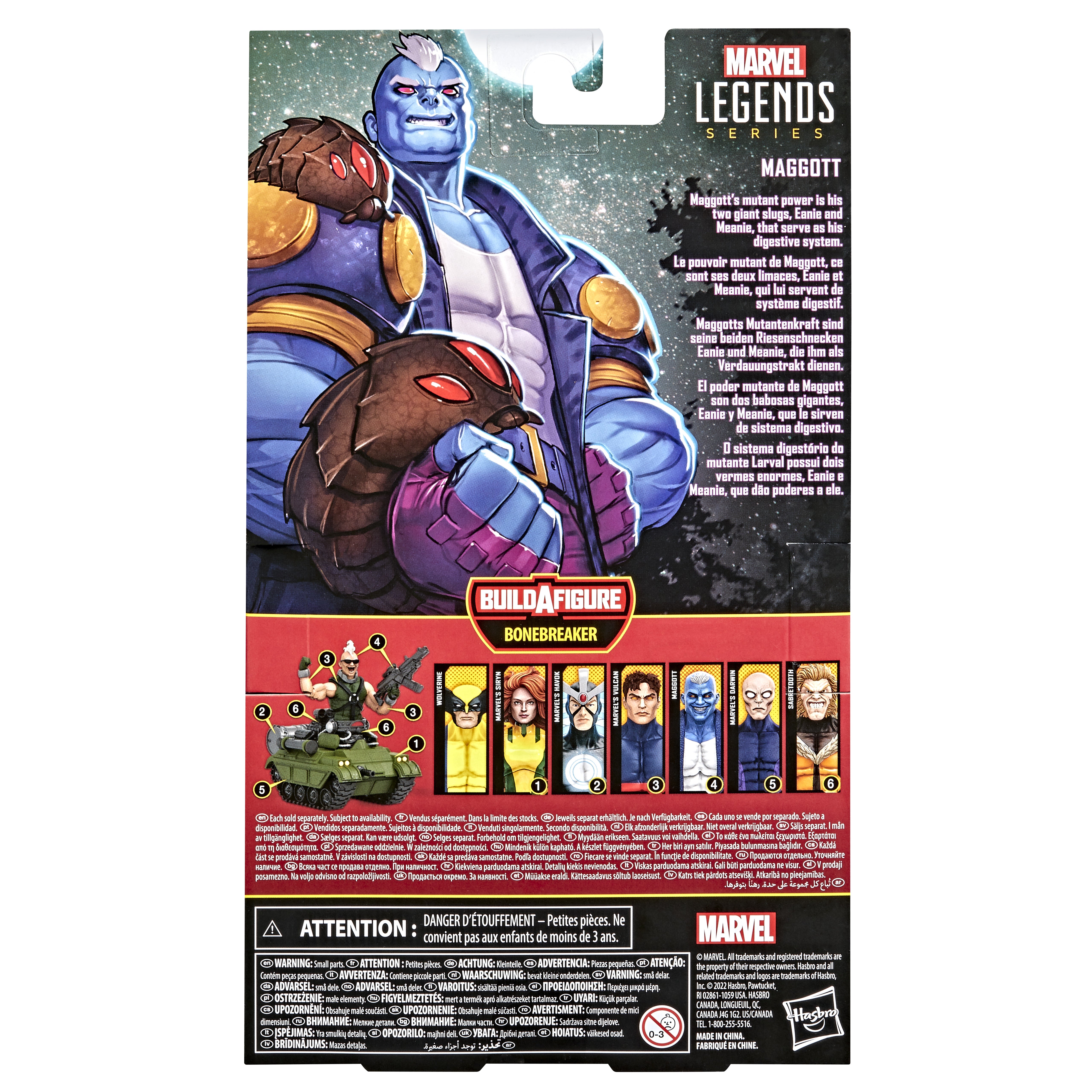 Figura hasbro x - men maggot marvel legends