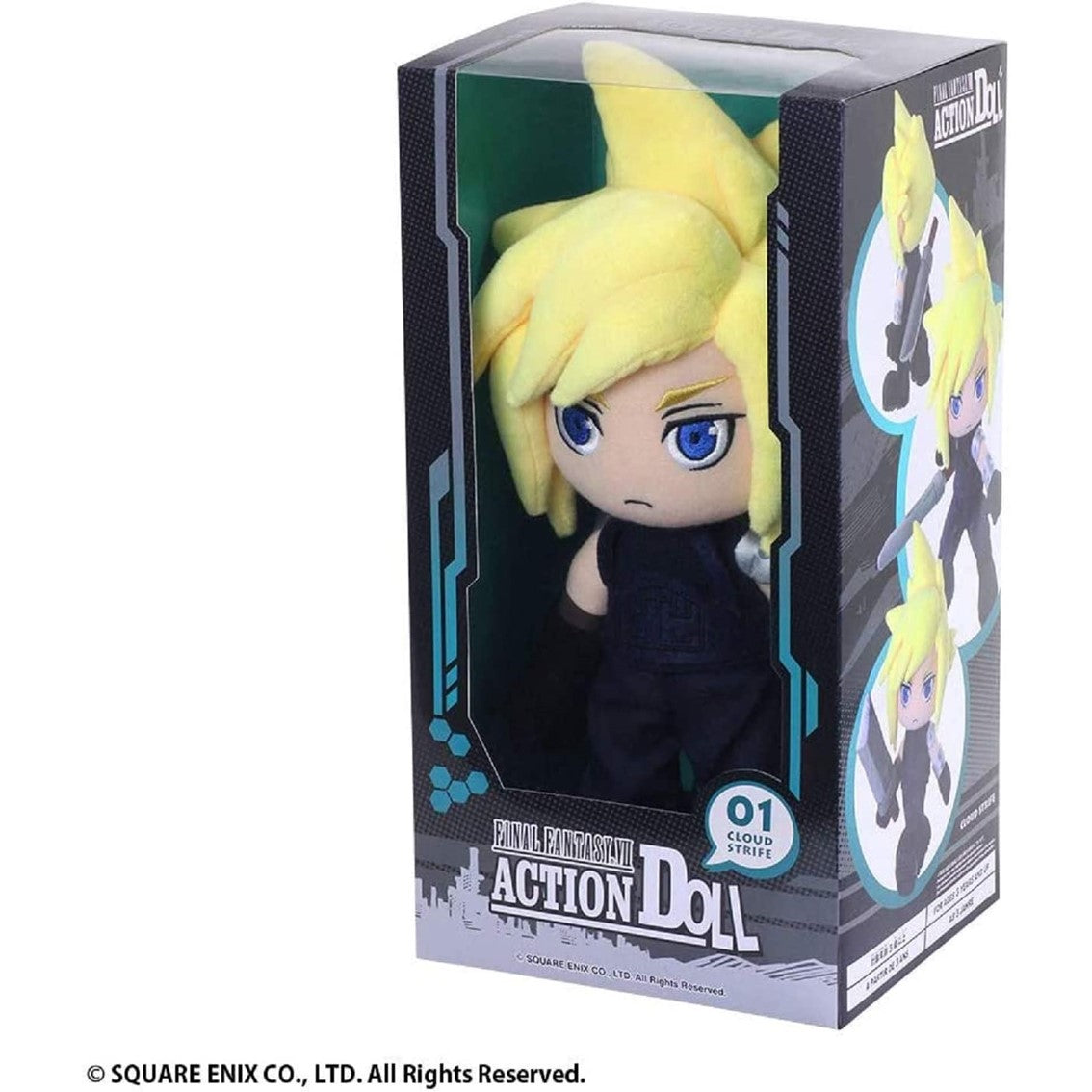 Peluche articulado square enix final fantasy cloud strife