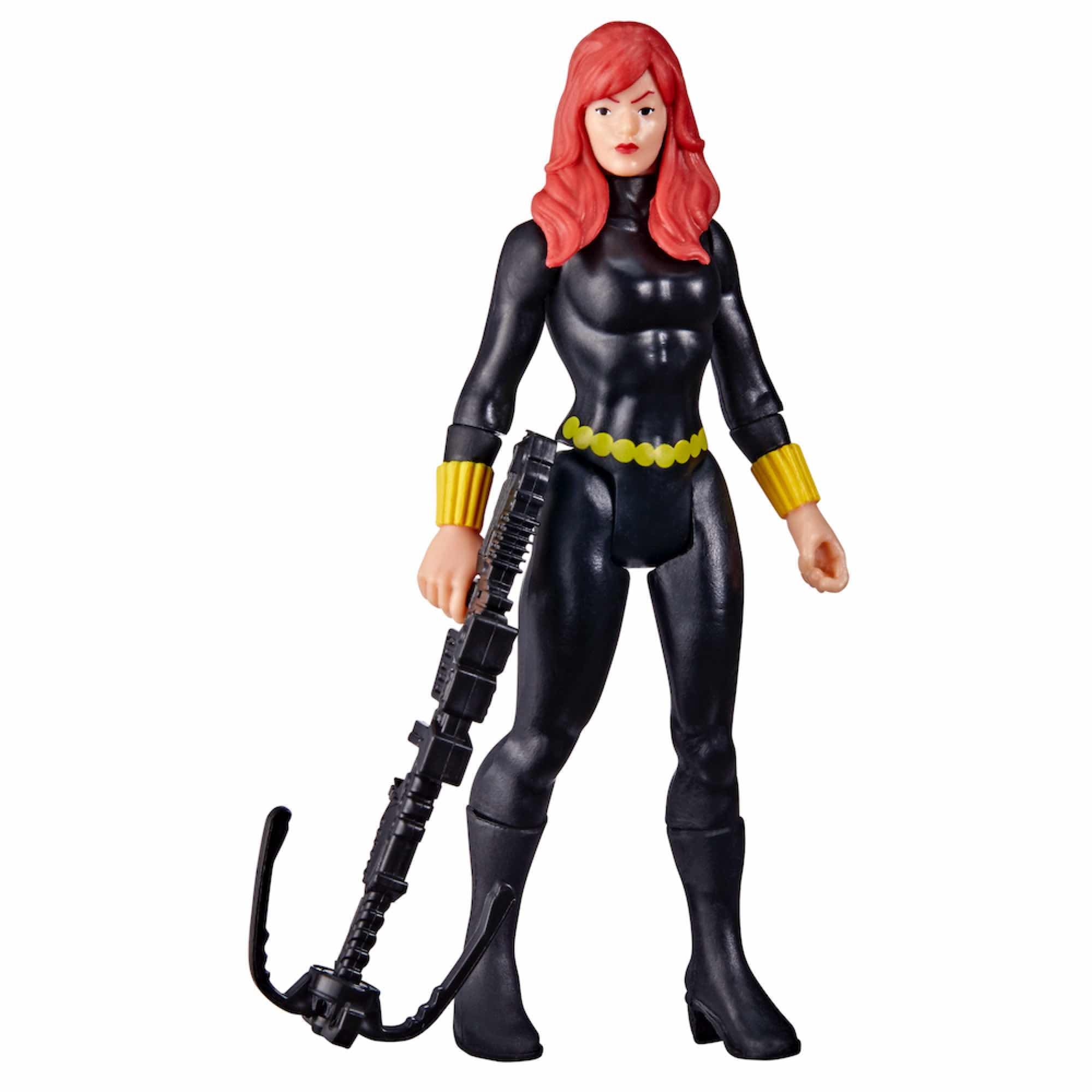 Figura hasbro black widow  9.5 cm marvel legends retro