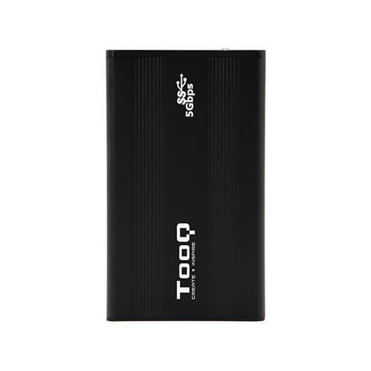 Caja externa tooq tqe - 2524b 2.5pulgadas 9.5mm sata usb 3.0 negro