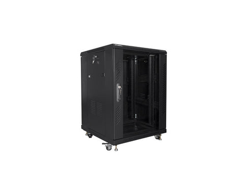 Armario rack lanberg 15u 600 x 600 auto ensamblado 19pulgadas carga maxima 800kg negro