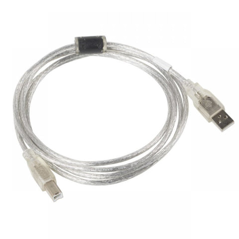 Cable usb tipo b a usb 2.0 tipo a lanberg 1.8m - macho -  macho - transparente