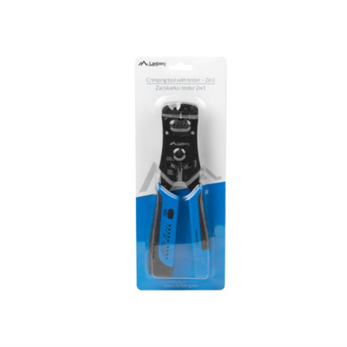 Crimpadora lanberg universal nt - 0203 rj45 - rj11 - rj12 con comprobador de cables