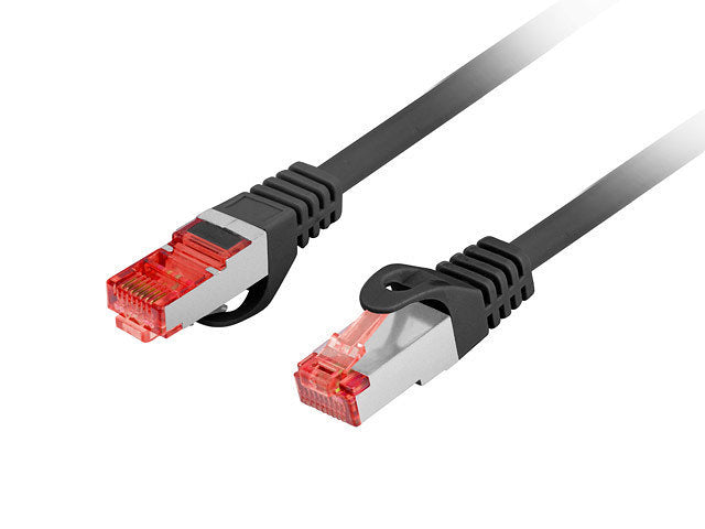 Latiguillo rj45 lanberg cat.6 ftp 0.25m negro