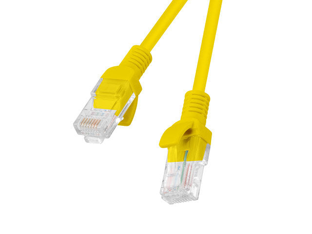 Latiguillo rj45 lanberg cat.6 utp 0.25m fluke passed amarillo