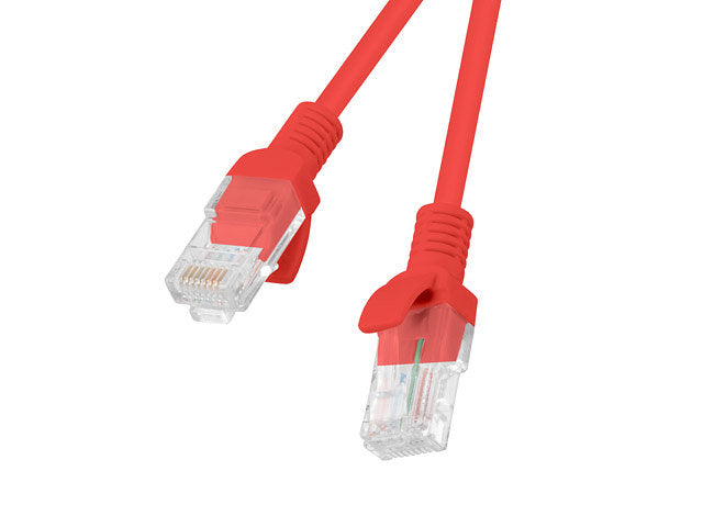 Latiguillo rj45 lanberg cat.6 utp 10m fluke passed rojo