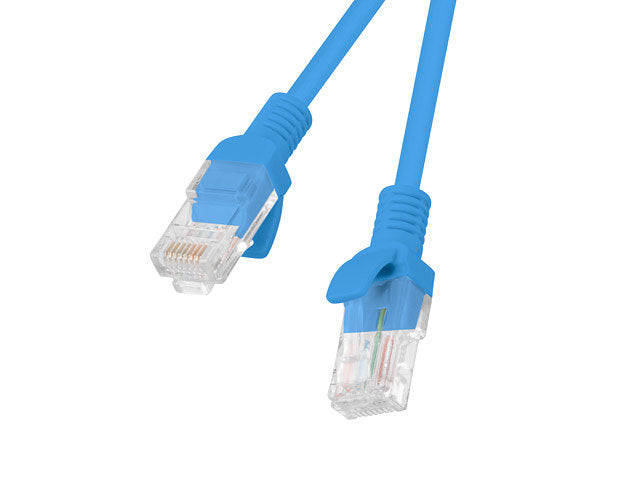 Latiguillo rj45 lanberg cat.6 utp 20m fluke passed azul