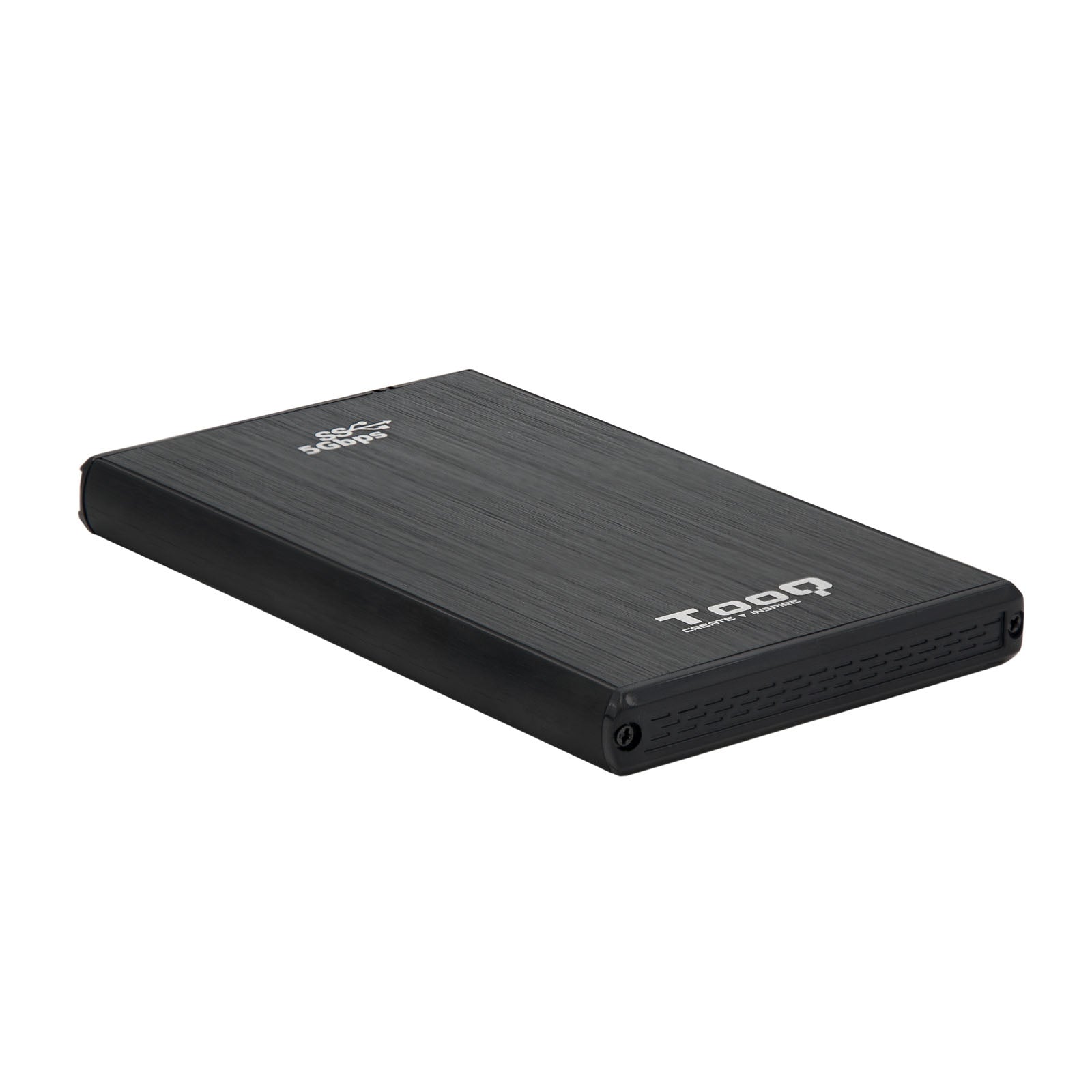 Caja externa tooq tqe - 2522b para hdd - ssd 2.5pulgadas 9.5mm sata usb 3.0 negra