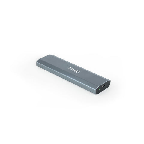 Caja externa tooq tqe - 2223g para ssd m.2 usb tipo c gris