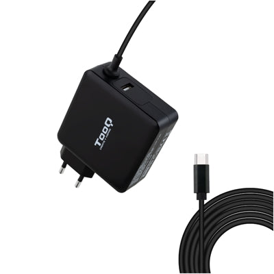 Cargador portatil tooq tqlc - usbc65pd 65w usb tipo c negro