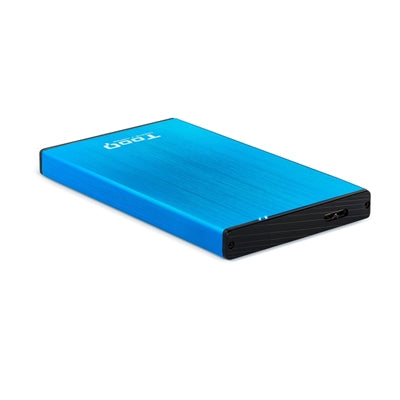 Caja externa tooq tqe - 2527bl para hdd 2.5pulgadas 9.5mm sata 3 usb 3.0 - 3.1 azul