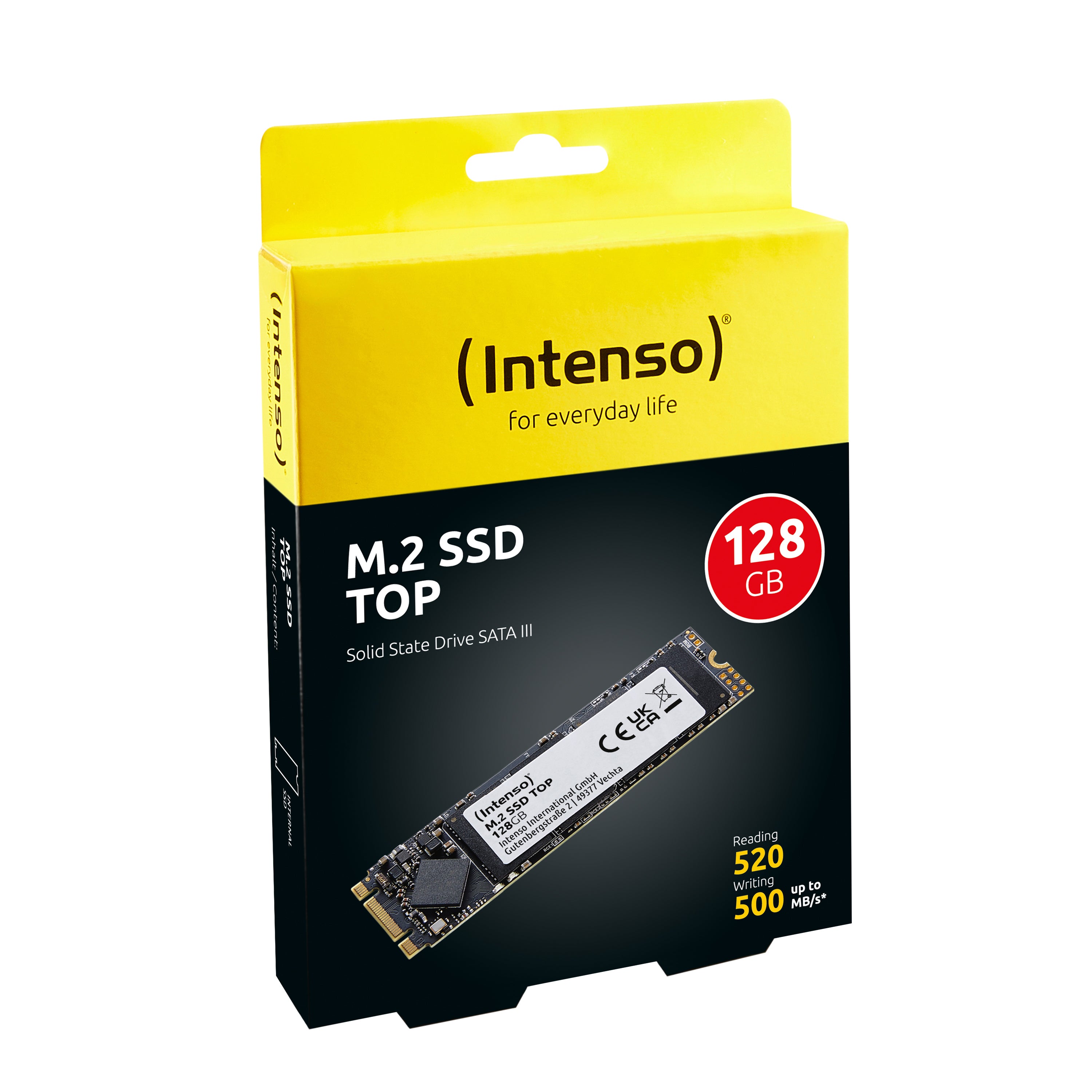 Disco duro interno solido ssd intenso top 128gb m.2