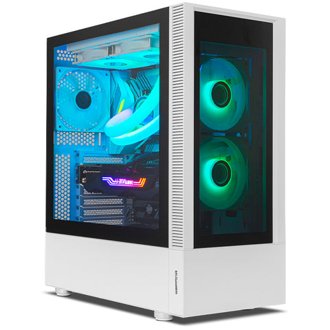 Caja ordenador gaming nox hummer nemesis atx 2 x usb 3.0 2 x usb 2.0 blanca argb