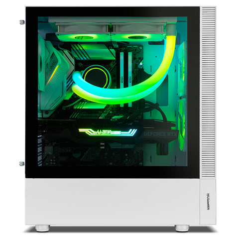 Caja ordenador gaming nox hummer nemesis atx 2 x usb 3.0 2 x usb 2.0 blanca argb