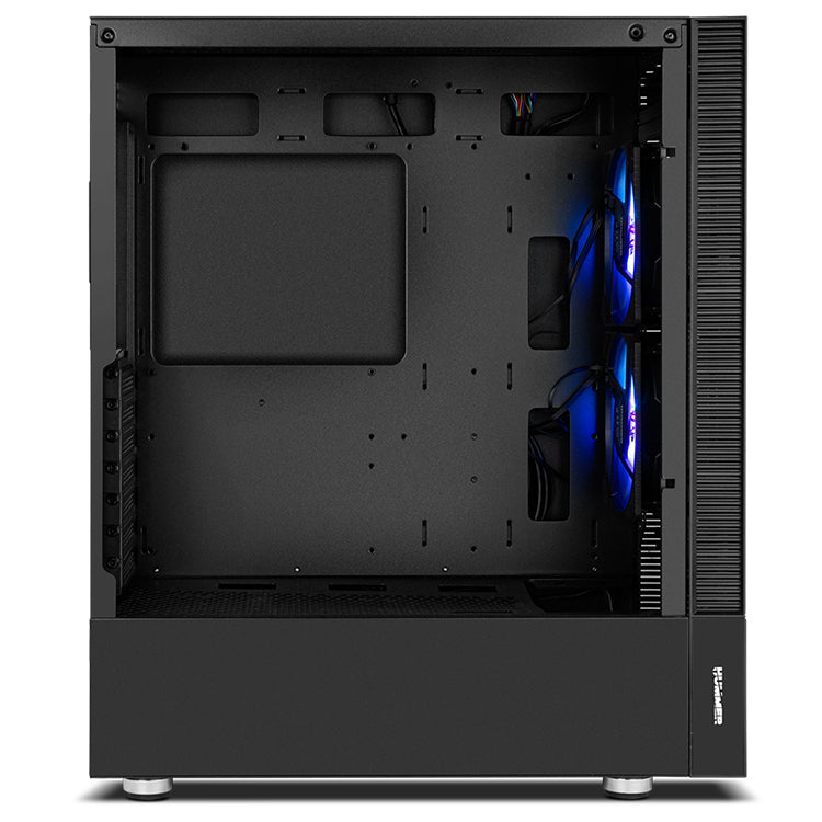 Caja ordenador gaming nox hummer nemesis atx 2 x usb 3.0 2 x usb 2.0 negra argb