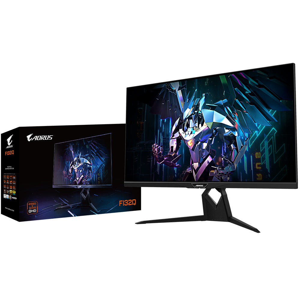 Monitor led gaming 32pulgadas gigabyte aorus fi32q - ek negro ips -  2k -  2 x hdmi -  1 x dp -  2 x usb tipo a - 1 x usb tipo c -  170hz -  1ms -  vesa 100 x 100