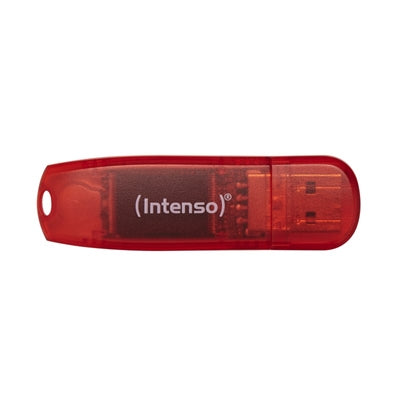 Memoria usb 2.0 intenso rainbow 128gb rojo