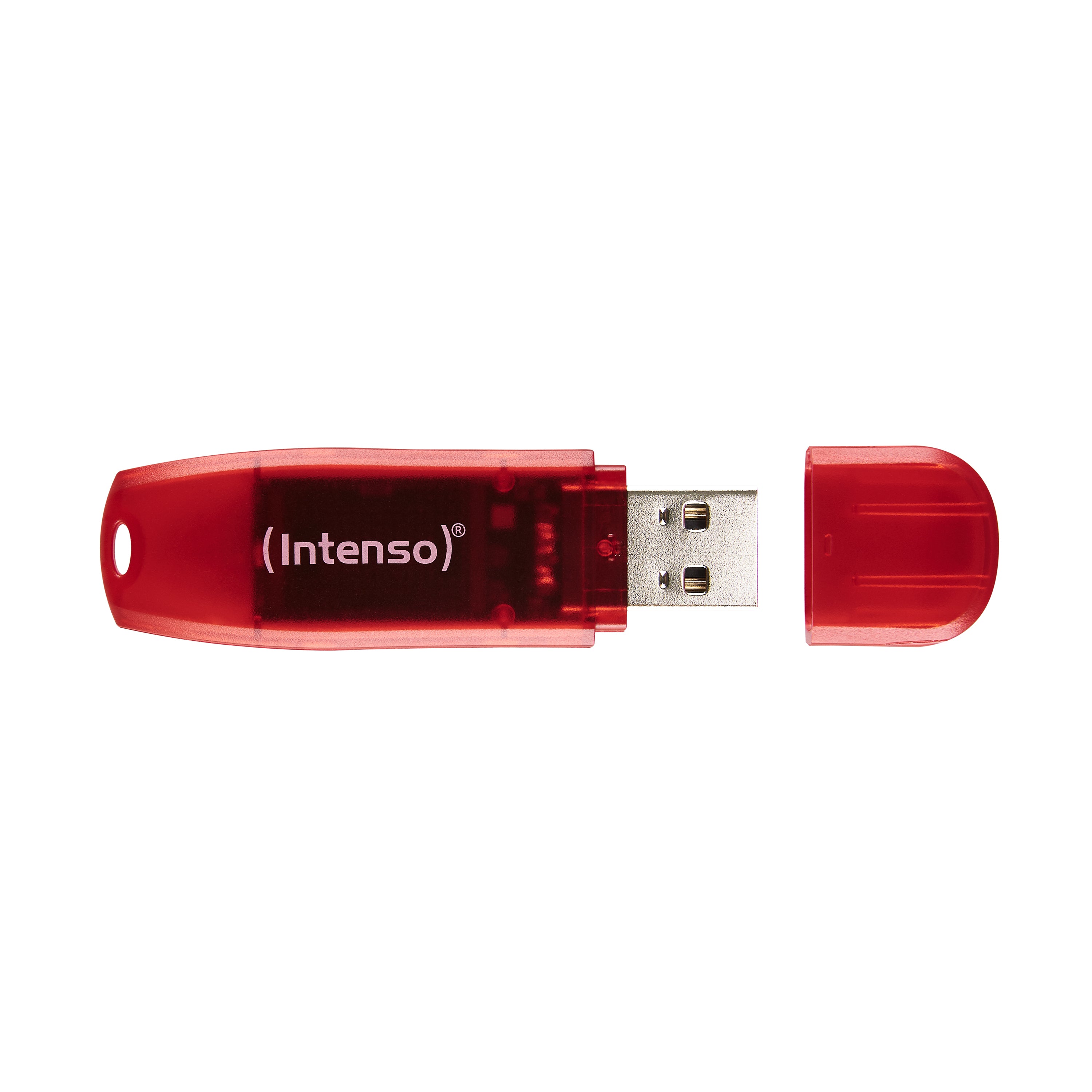 Memoria usb 2.0 intenso rainbow 128gb rojo