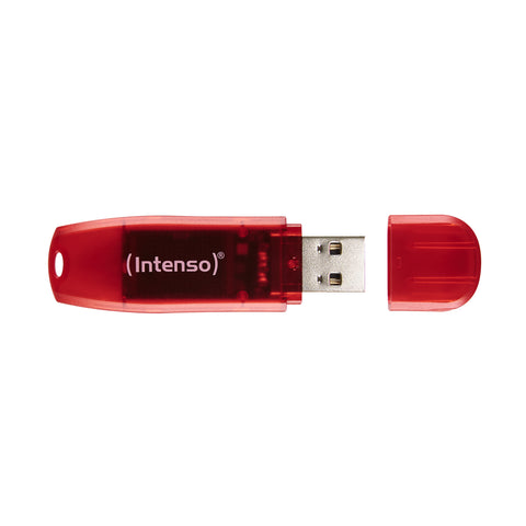 Memoria usb 2.0 intenso rainbow 128gb rojo