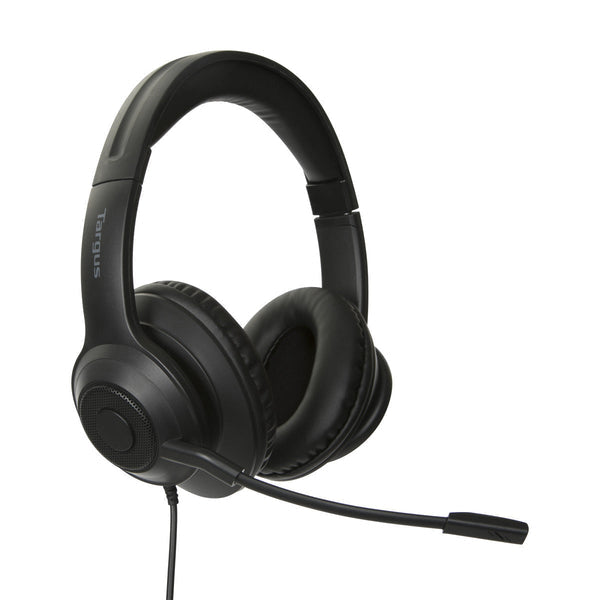 Auriculares stereo targus alambrico negro usb