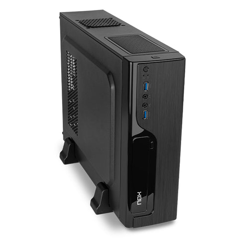 Caja ordenador nox slim lite070 micro atx 2 x usb 3.0 1 x 80mm 500w negra