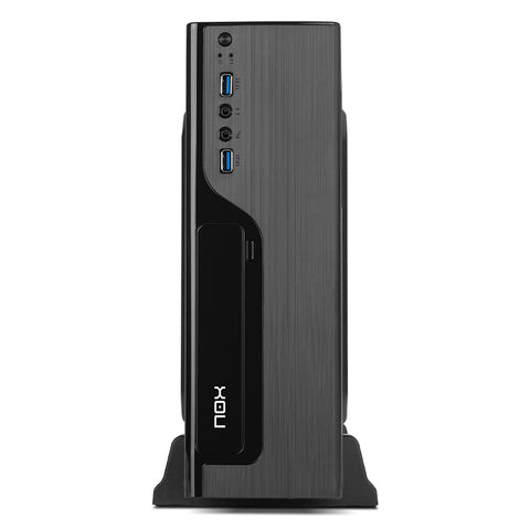 Caja ordenador nox slim lite070 micro atx 2 x usb 3.0 1 x 80mm 500w negra