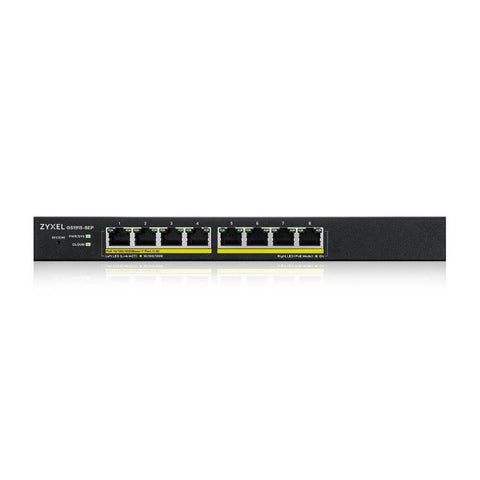 Switch 8 puertos zyxel gs1915 - 8ep gigabit ethernet poe 60w nebula