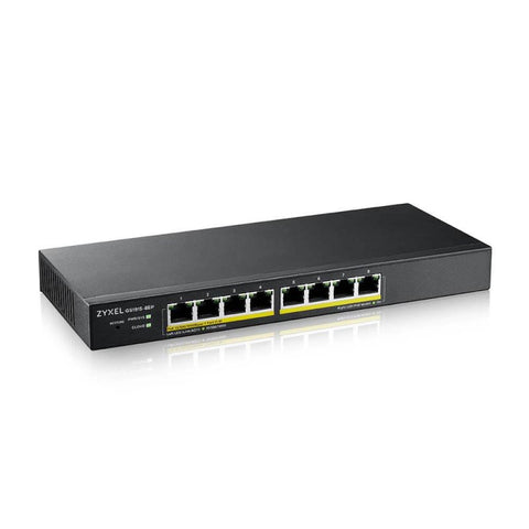 Switch 8 puertos zyxel gs1915 - 8ep gigabit ethernet poe 60w nebula