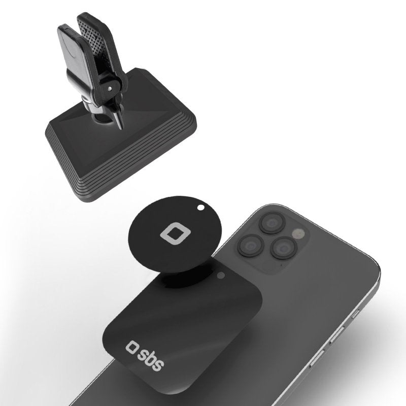 Soporte universal magnetico smartphone  coche sbs airvent clip negro