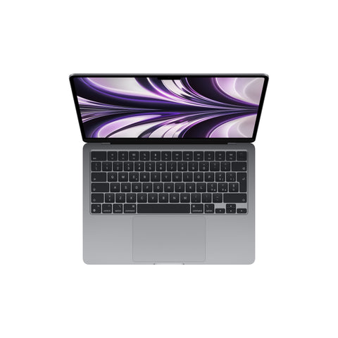 Portatil apple macbook air 13 mba 2022 space grey m2 tid -  chip m2 8c -  8gb -  ssd 512gb -  gpu 10c -  13.6pulgadas mlxx3y - a