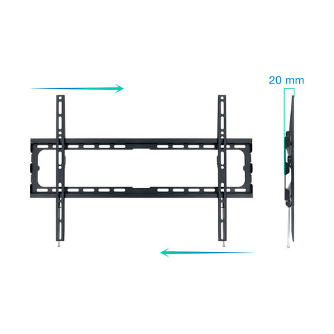 Soporte pared tv television monitor tooq lp1080f - b 37pulgadas - 80pulgadas carga maxima 45kg