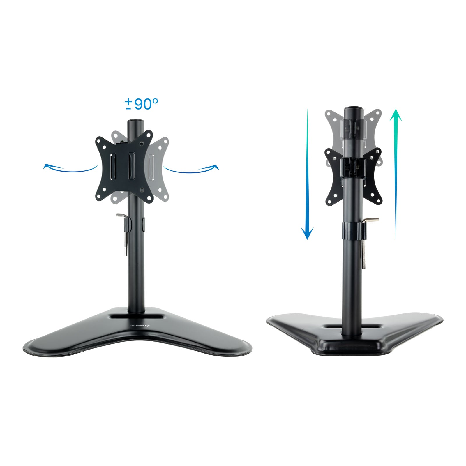 Soporte monitor de mesa tooq db1701tn - b para pantalla 17pulgadas - 32pulgadas carga maxima 9kg