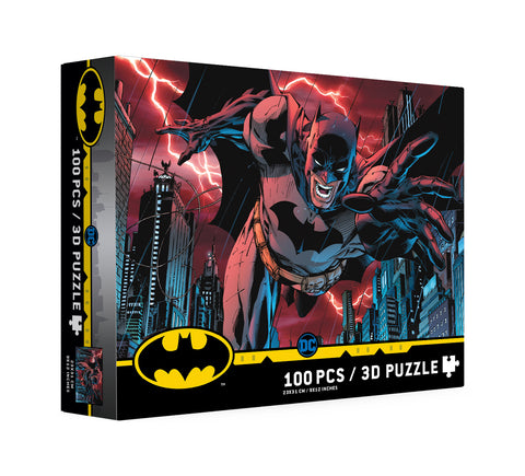 Puzle 100 efecto 3d batman ciudad universo dc