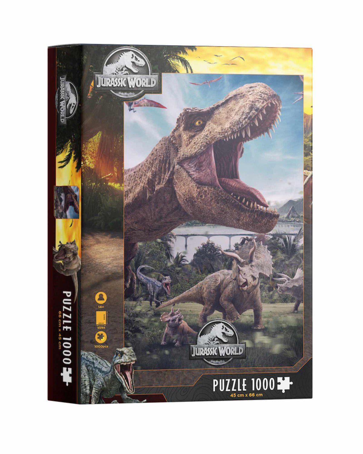 Puzle 1000 poster compo rex jurassic world