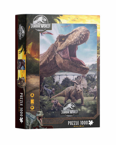 Puzle 1000 poster compo rex jurassic world