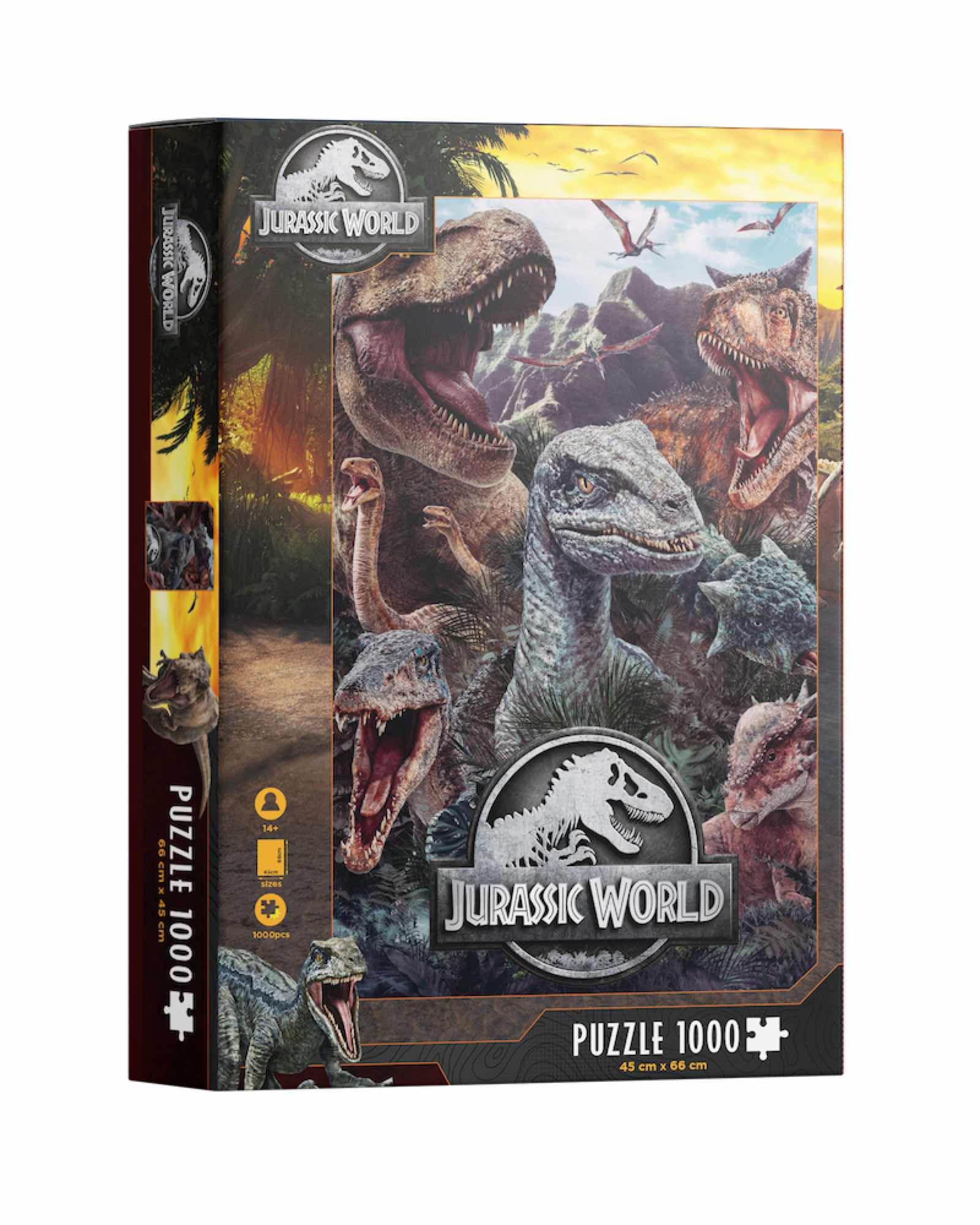 Puzle 1000 poster compo varios jurassic world