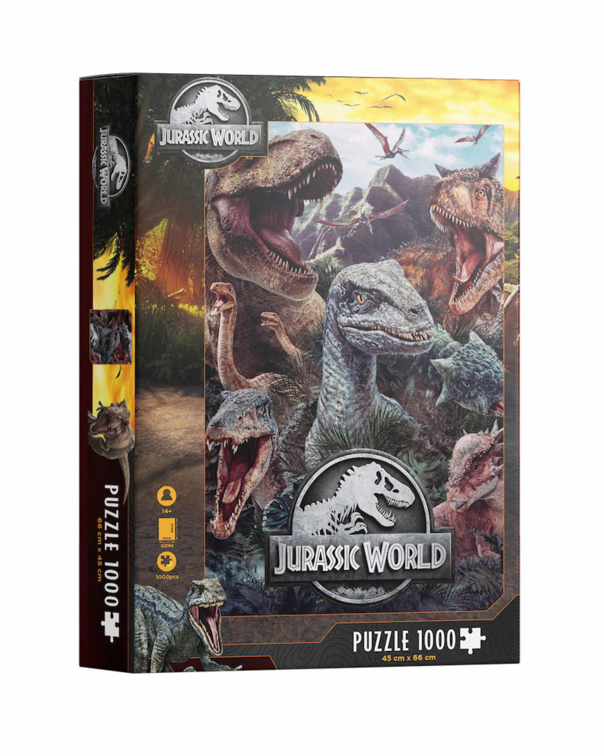 Puzle 1000 poster compo varios jurassic world