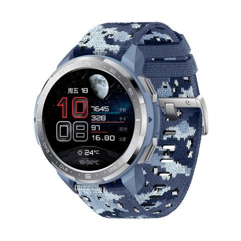 Reloj smartwatch honor watch gs pro camo blue f.cardiaca - gps - bt - 5 atm