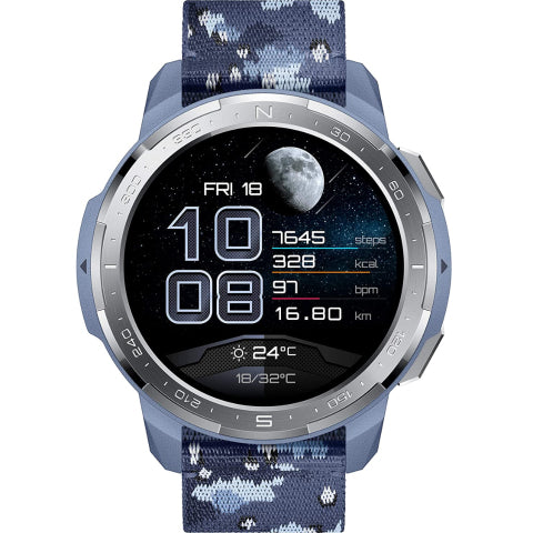 Reloj smartwatch honor watch gs pro camo blue f.cardiaca - gps - bt - 5 atm